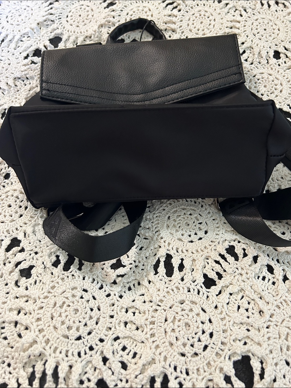 Botkier Black Nylon & Leather Convertible Backpack - Picture 6 of 6